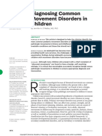 11. Diagnosing Common Movement Disorders in Children