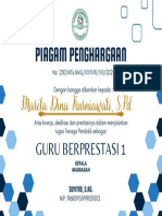 Sertifikat Guru Berprestasi