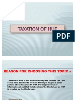 Taxation of HUF