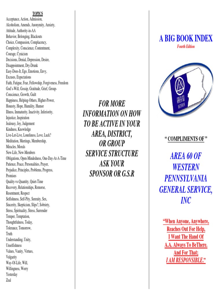 Aa Big Index | Download Free PDF | Alcoholics Anonymous | Conscience