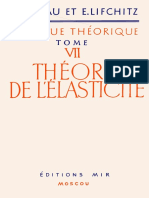 Landau, Lifchitz - Physique Théorique Vol 07 - Théorie de l'élasticité - Mir - 1967