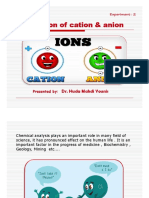 Detection of Cation & Anion