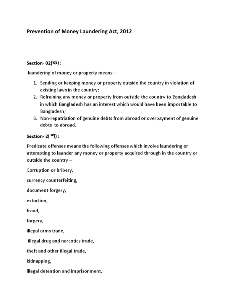 Money Laundering Section | PDF | Money Laundering | Crimes