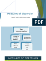 7 Measures of Dispersion