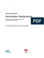 Onderzoeksrapport Vertrokken Nederlands