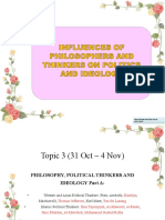 Week 03 & 04 - Thinkers-Philosopher-Ideology