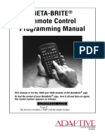 Betabrite Remote Control Programming Manual For Models 1040 and 1026 (PN - 97040001)