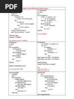 Output Questions