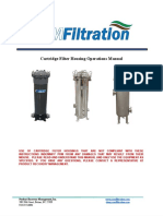 Cartridge Filter Housing Operations Manual Summary
