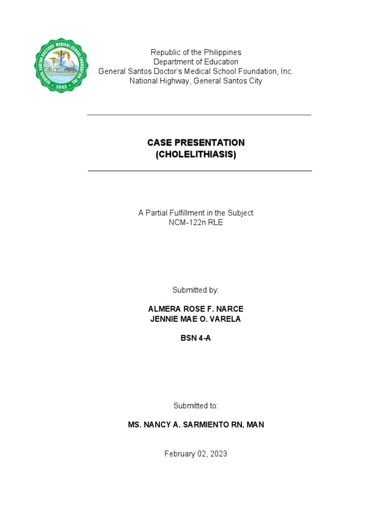 NCM122n RLE CASECON NARCE PDF Medical Specialties Liver