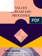 Value Stream and Processess