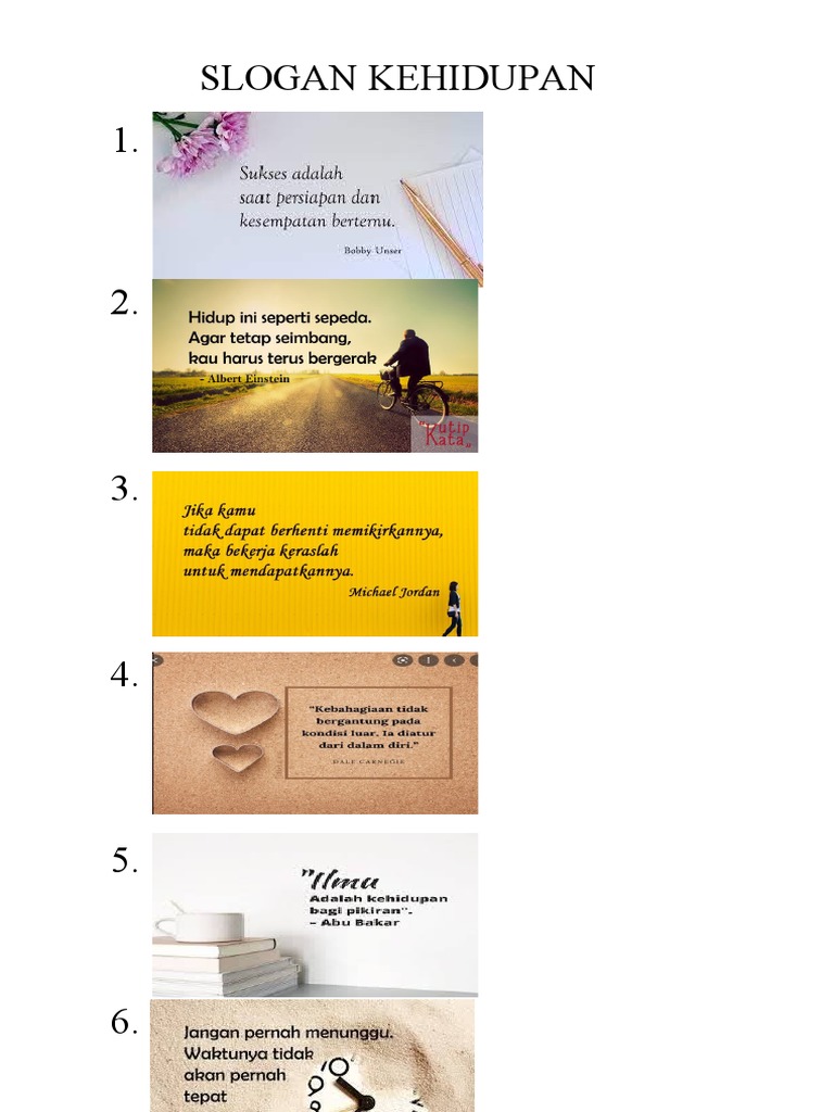 Slogan Kehidupan | PDF