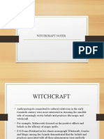 Witchcraft Notes