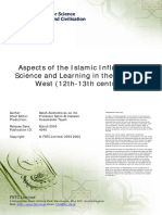 Aspects of The Islamic Influence On Science and Education