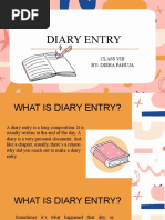 Dairy Entry Class 8 by Disha Pahuja