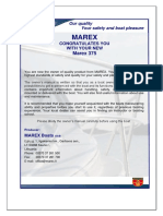 Marex 375 User Manual Your New Boat's Care and Operation