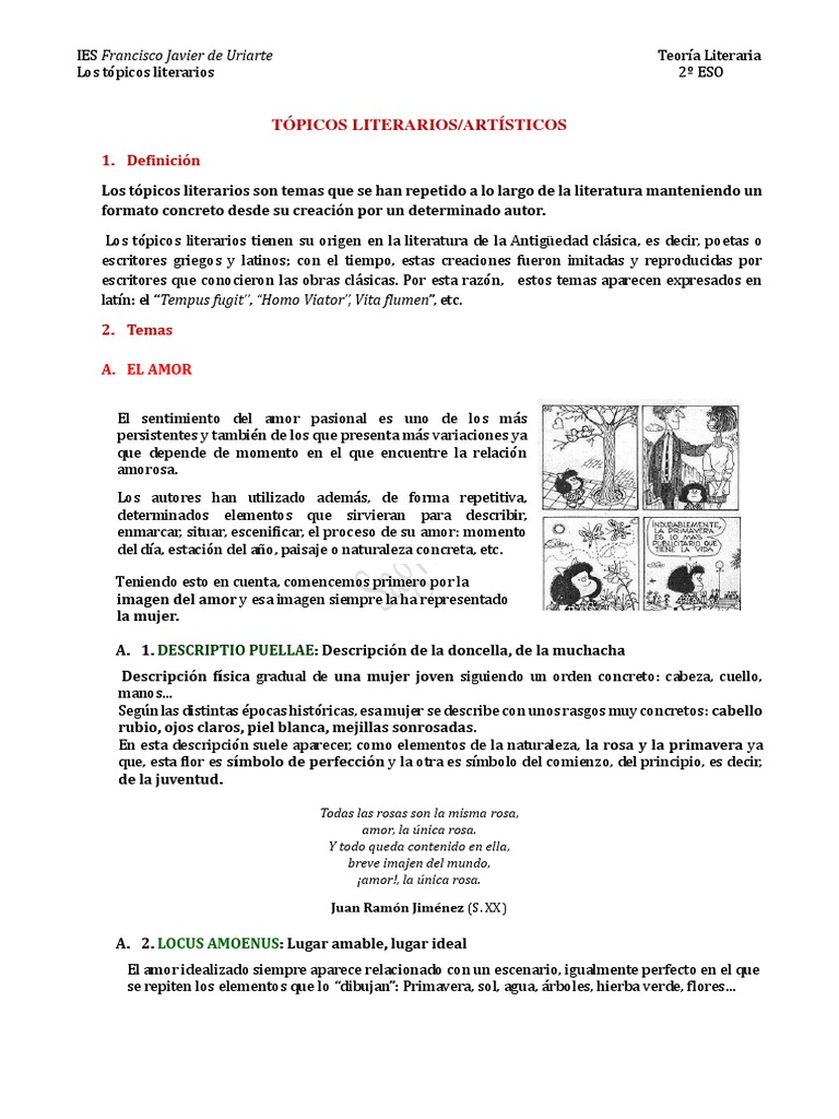 Tópicos Ejemplos | PDF | Amor