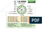 las horas, dias de la semana y meses del año