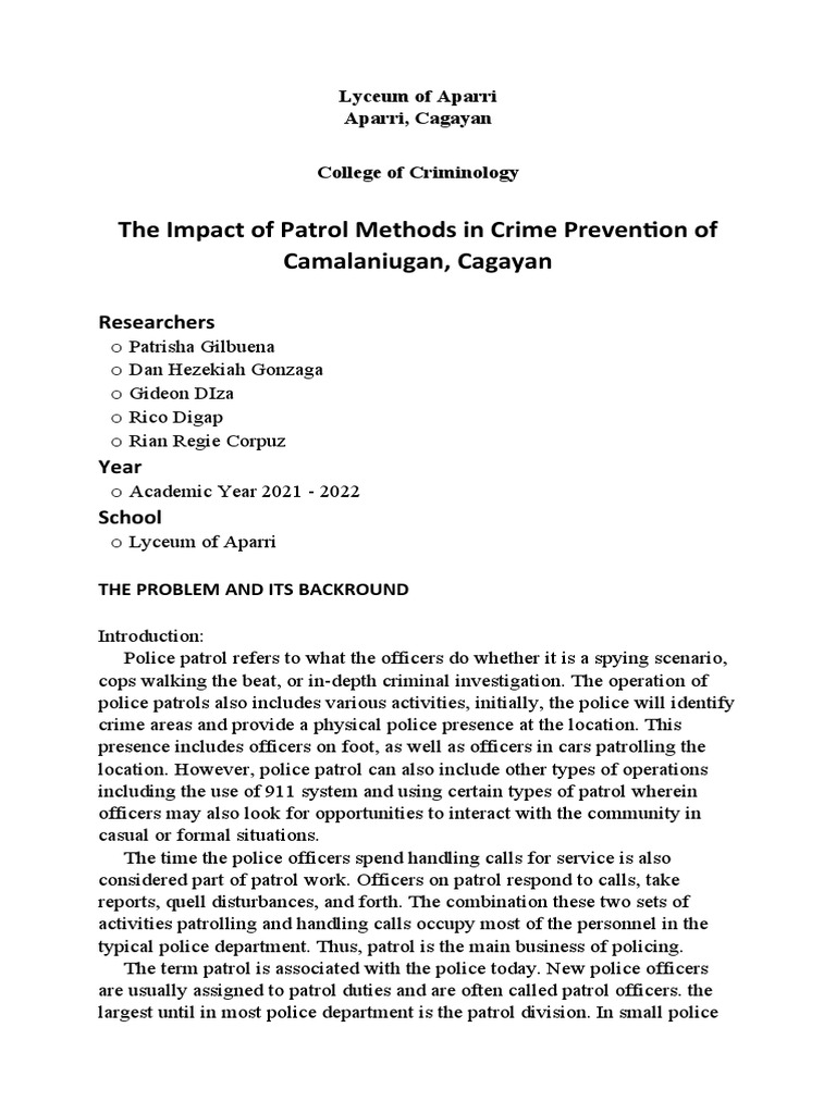 Research Presentation | Download Free PDF | Police | Survey Methodology