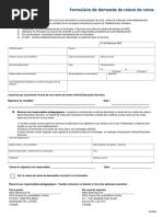 Formulaire WES pour relevé de notes | PDF