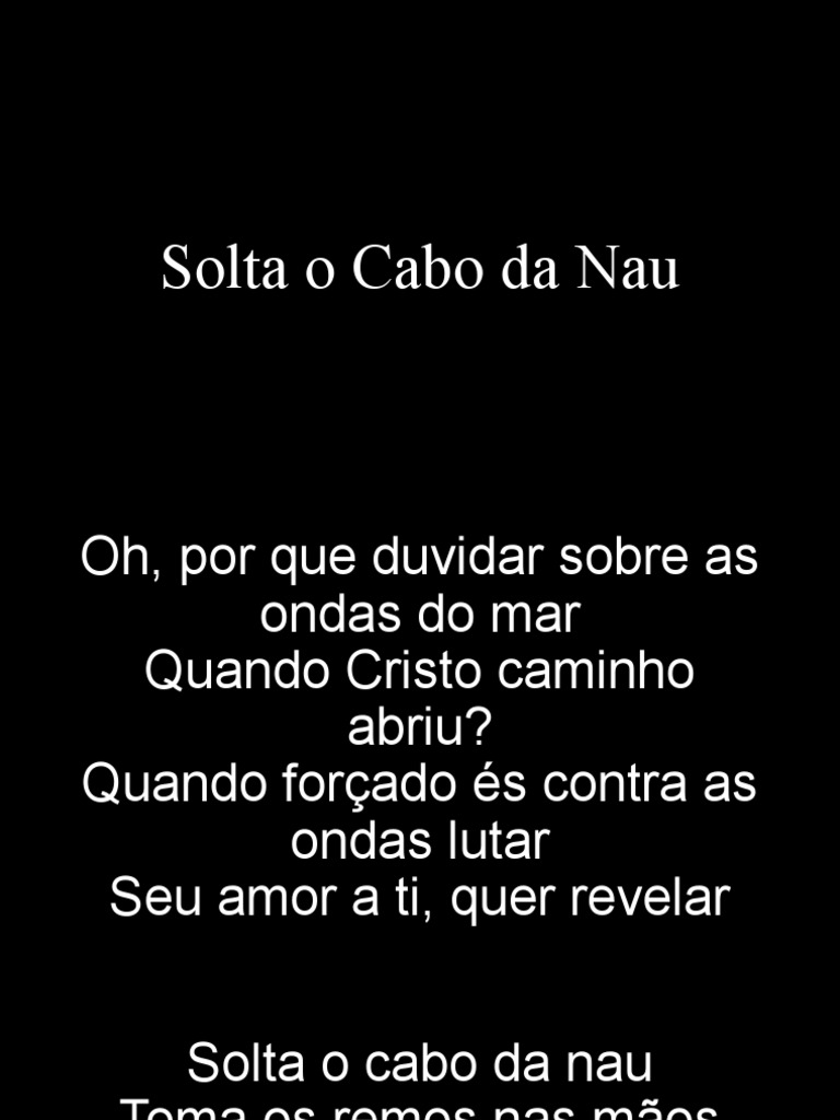 Solta o Cabo Da Nau PDF