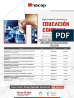 PROGRAMACIÓN CURSOS ABIERTOS MODALIDAD ONLINE (Febrero A Mayo)