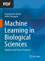 Machine Learning in Biological Sciences: Shyamasree Ghosh Rathi Dasgupta