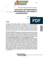 História e Educação Historiográfica Na Contemporaneidade: Reflexões e Contribuições