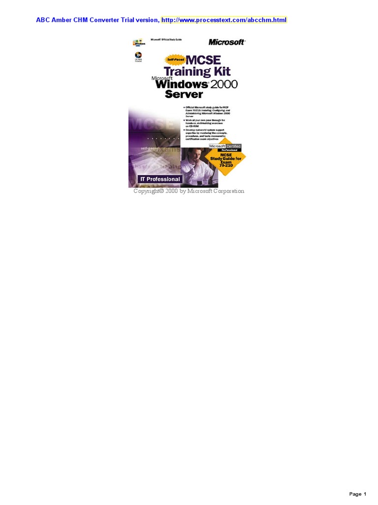 70-215 Microsoft Windows 2000 Server | PDF | Windows 2000 | Remote ...