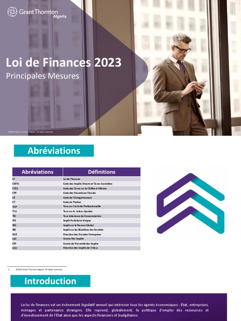 Loi de Finances 2023 | PDF | Taxe sur la valeur ajoutée | Impôts
