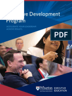 Wharton Executive Development Program Brochure