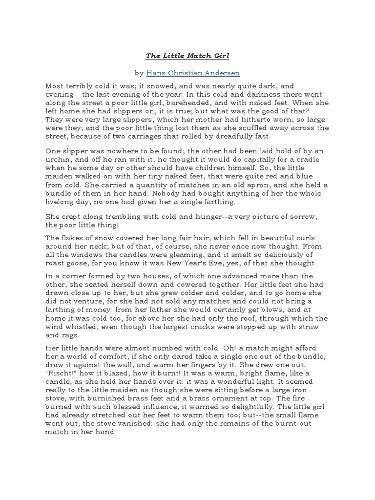 The little match girl pdf
