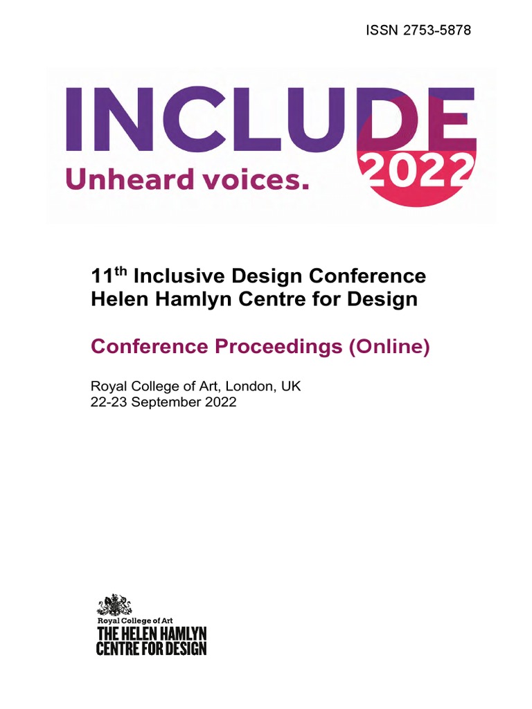 Include 2022 Conference Proceedings | PDF | Usability | Translations