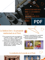 Reflexiones Sobre La Fashion Law y La Propiedad Intelectual en El Peru
