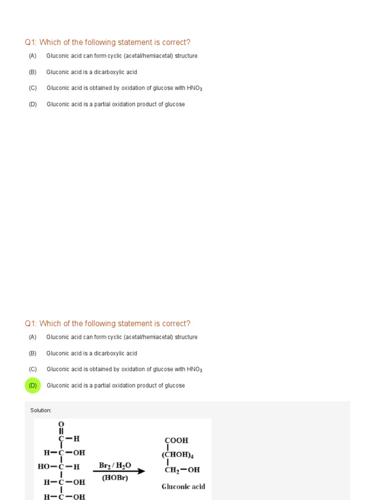 Biomolecules JEE Mains PYQ 20202022 PDF Glucose Glycogen