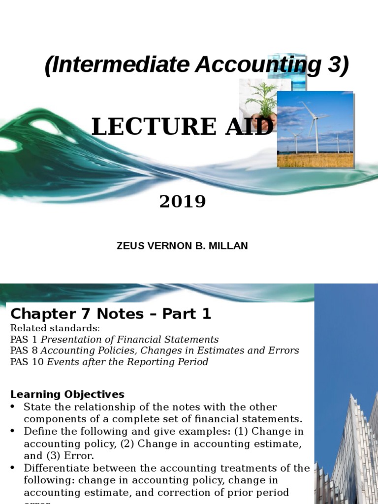 Chapter 7 Notes on Accounting Policies | PDF | Accounting | Financial ...