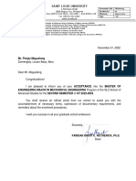 Letter of Acceptance - MAGUELANG