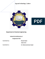 UET Lahore chemical engineering assignment on types of manometers