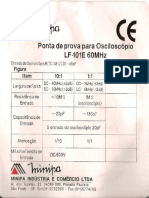 Ponta de Prova - LF - 101E