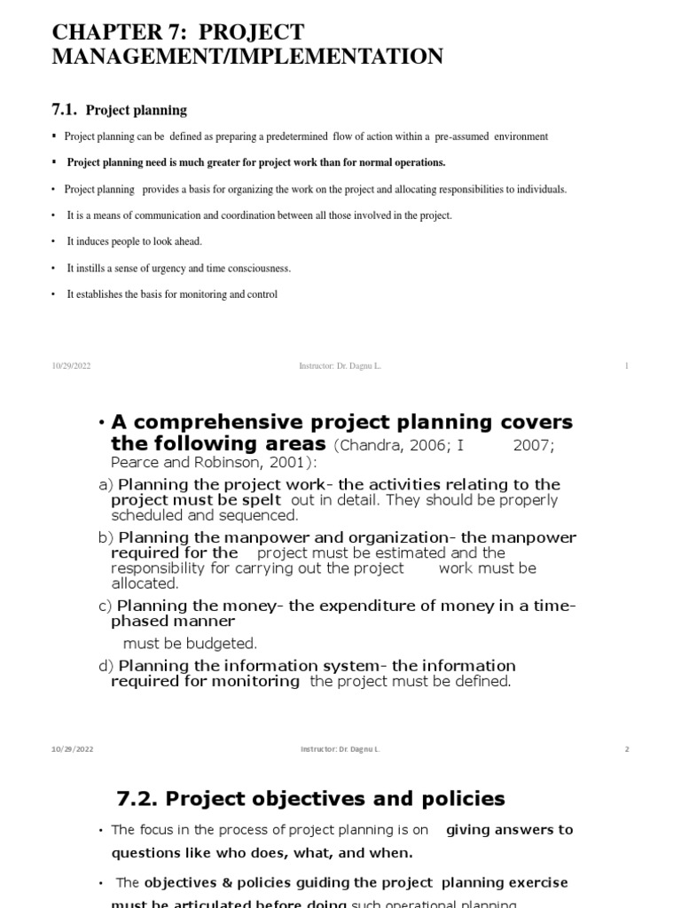Comprehensive Project Planning Guide | PDF | Business