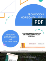 Aspectos Generales de Las Evaluaciones Promoción Horizontal 2022