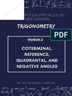 Math 10a Trigonometry Module 2