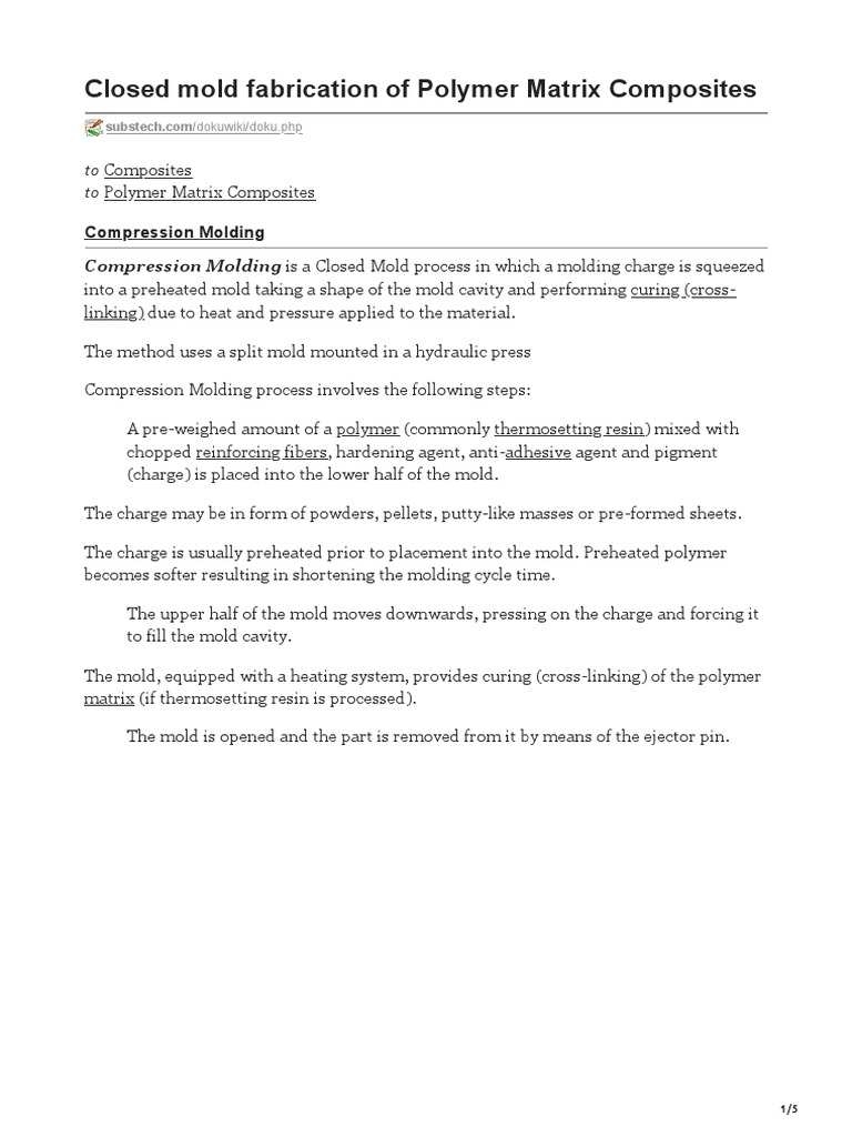 Closed Mold Fabrication of Polymer Matrix Composites PDF Materials