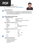 CV of MD. Asif Uddin Khan