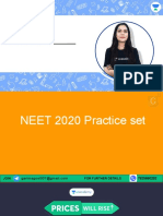 NEET 2020 Pyqs Practice Set'1' (Marathon)