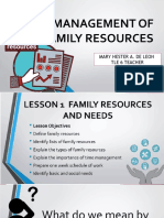 Managing Family Resources