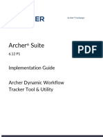 Archer Dynamic Workflow Tracker Tool & Utility 6.12 P1 Implementation Guide