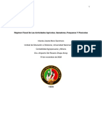 Ape U1 Régimen Fiscal de Las Actividades Agrícolas, Ganaderas, Pesqueras y Piscícolas - Caym