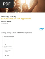 SAPUI5 and SAP Fiori Applications - May 2020 Draft