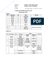 Lịch Thi Học Kì II (Dự Kiến)